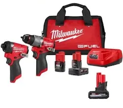 Milwaukee M12 Fuel 12V Brushless Hammer Drill / Impact Driver 2-Tool Combo Kit