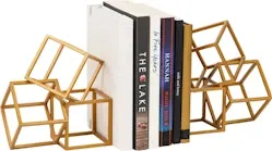 Mind Reader Geometric Cube Bookends