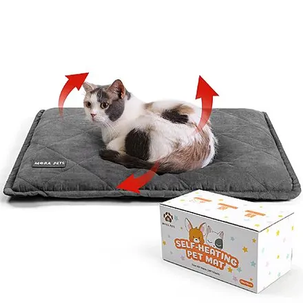 Mora Pets Self-Warming Cat & Dog Bed w/ Removable Washable Cover (Various Sizes)