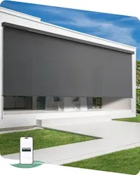 Motorized Solar-Powered Outdoor Roller Shade