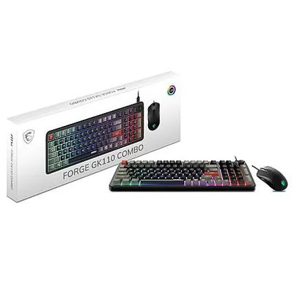 MSI Forge GK110 Gaming RGB Keyboard & GM320 Mouse Set US Combo