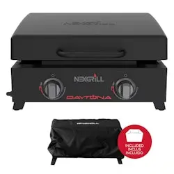 Nexgrill Daytona 2-Burner Flat Top Griddle Portable Propane Gas Grill