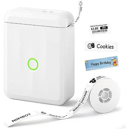 NIIMBOT D110 Bluetooth Label Printer Machine (White)