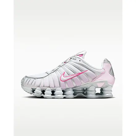 Nike Shox TL Women's Shoes (Metallic Platinum/Pink Foam, size 6 - 9)
