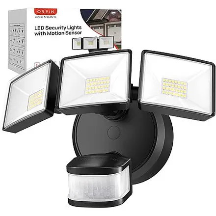 OREiN Motion Sensor Waterproof Hardwired Outdoor Flood Light 42W 6500LM