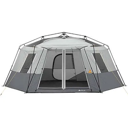 Ozark Trail 17' x 15' 11-Person Instant Hexagon Cabin Tent (Gray)