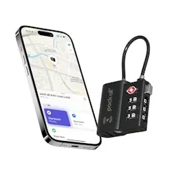 pack all Anti-Lost Tracking Luggage Lock, Smart TSA-Approved Cable Lock (1 Pack)