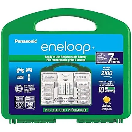 Panasonic eneloop Super Power Pack w/ 12x AA, 4x AAA, 2x C & D Adapters