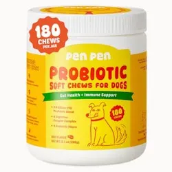 Penpen Probiotic and Enzyme Soft Chews for Dogs 180-Count
