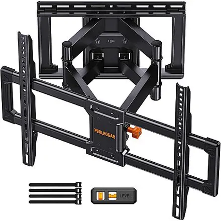Perlegear Full Motion TV Wall Mount for 42-90" TVs (Holds up to 132-lbs)