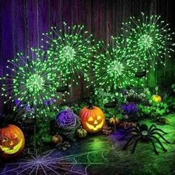 Pevoros Solar Halloween Firework Garden Lights 4-Pack