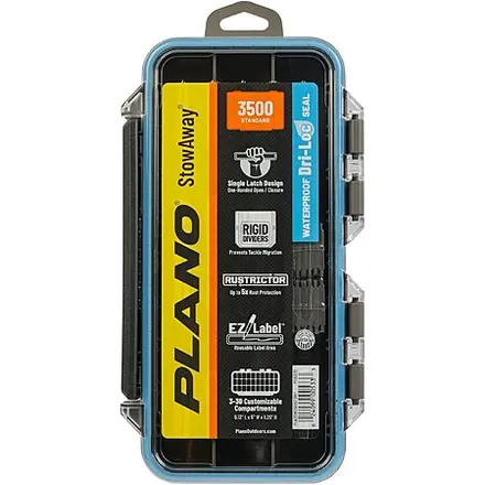 Plano StowAway 3500 Stow Tackle Latch Box w/ Transparent DuravView Lid