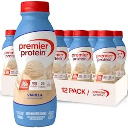 Premier Protein 30g High Protein Vanilla Shake, 12-Pack