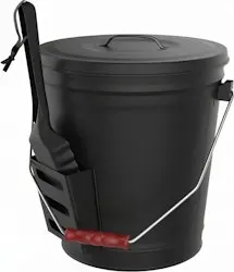 Pure Garden Metal Ash Bucket