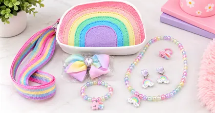 Rainbow Purse & Jewelry Playset