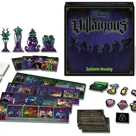 Ravensburger Disney Villainous: Darkness Brewing Family Strategy Board Game