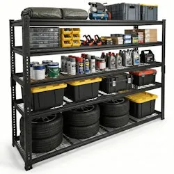 Rebrilliant Adjustable Heavy-Duty Metal 5-Tier Garage Shelving Unit