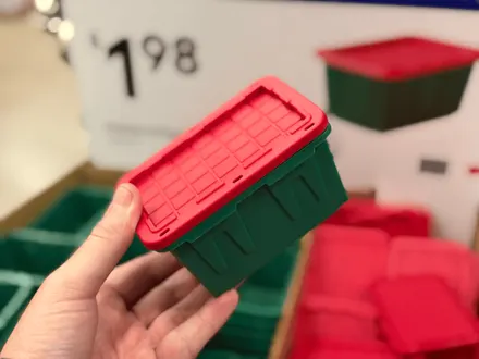 Red & Green Holiday Teeny Totes