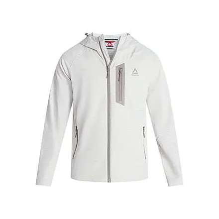 Reebok Men's Textured Stretch Jacket w/ Chest Pocket (2XL or 3XL, Driftwood)
