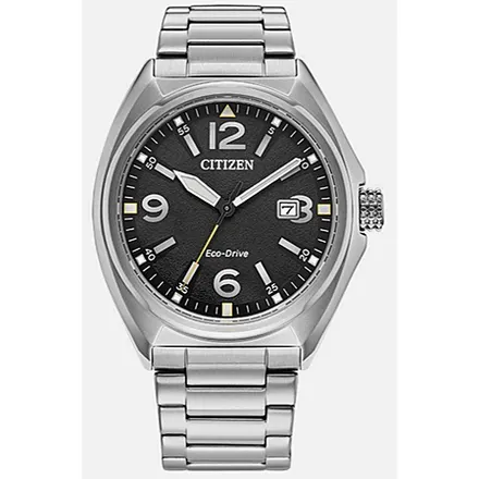 (Refurb) 42mm Citizen Men's Sport Casual Date Indicator Silver Eco-Drive Watch