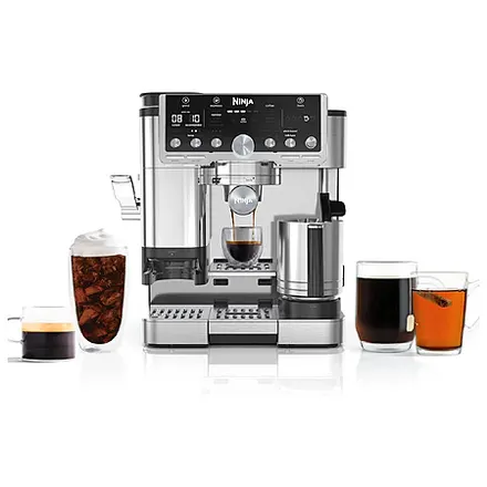 (Refurbished) Ninja Luxe Cafe Pro Series 4-in-1 Coffee Machine (Silver)