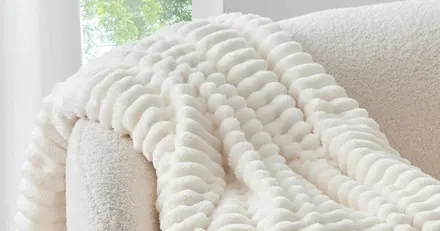 Ribbed Throw Blanket
