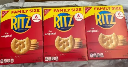 RITZ Original Crackers 6-Count Family Size Boxes 3-Pack