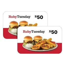Ruby Tuesday $50 Gift Card 2-Pack