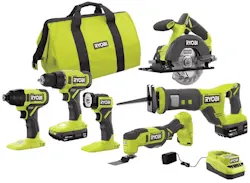 Ryobi One+ 18V Cordless 6-Tool Combo Kit