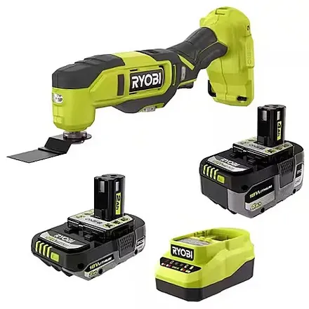 RYOBI ONE+ 18V Cordless Oscillating Multi-Tool w/ 4.0 Ah + 2.0 Ah HP Batteries