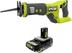 Ryobi ONE+ 18V Cordless Reciprocating Saw w/ 2.0 Ah Lithium Battery