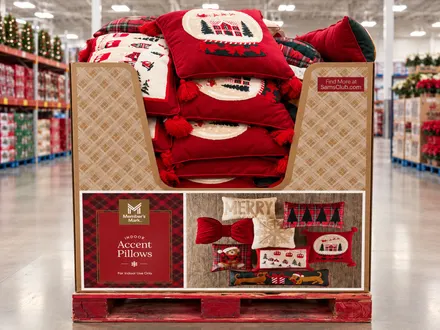 Sam's Club Has the CUTEST Christmas Pillows
