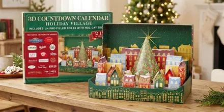 Sam's Club's 3D Holiday Village Advent Calendar Includes 2lbs of Sweet Treats