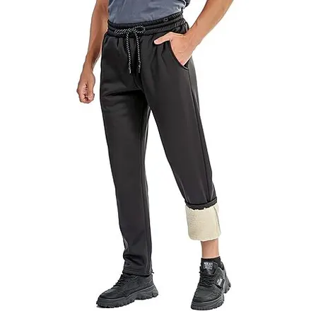 SECOOD Men's Sherpa Lined Sweatpants w/ Adjustable Drawstring (Various)