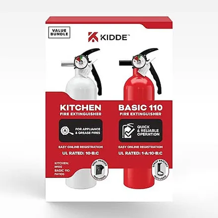 Select Home Depot Stores: 2-Pk Kidde 1-A:10-B:C & 10-B:C Fire Extinguisher
