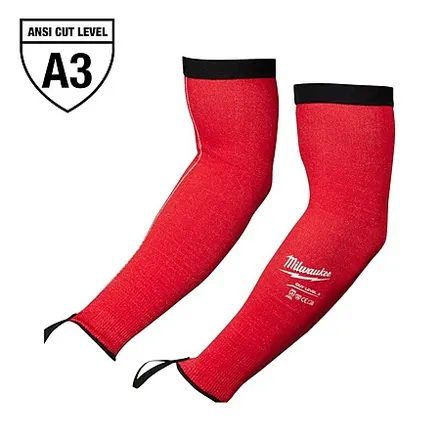 Select Stores: 1-Pair 18" Milwaukee Cut Level 3 Resistant Protective Arm Sleeves