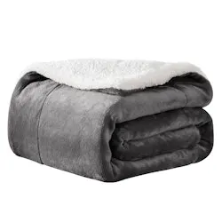 Sherpa Fleece Throw Blanket