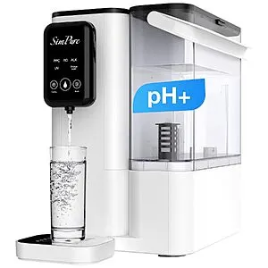SimPure Y9A UV Alkaline Countertop Reverse Osmosis Water Filter System (300 GPD)