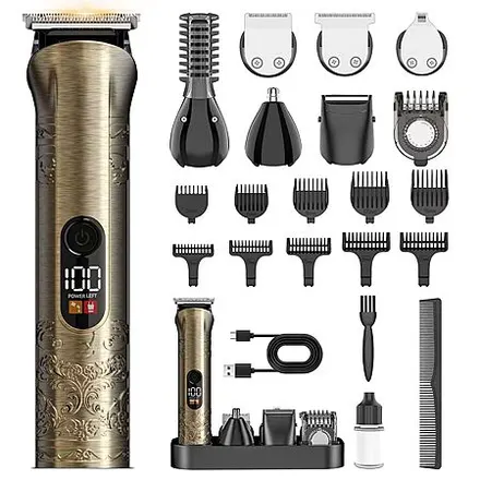 Solati Professional Men's Beard Trimmer & Hair Clipper Grooming Kit