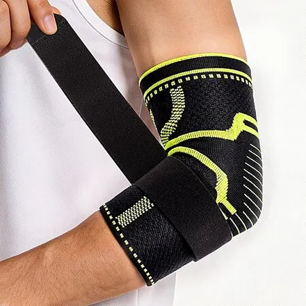 Soloever Elbow Compression Sleeve Brace w/ Gel Pad & Adjustable Strap
