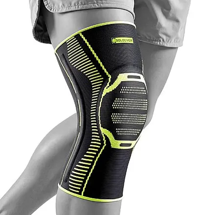 SOLOEVER Knee Brace w/ Side Stabilizers & Patella Gel Pad (Black)