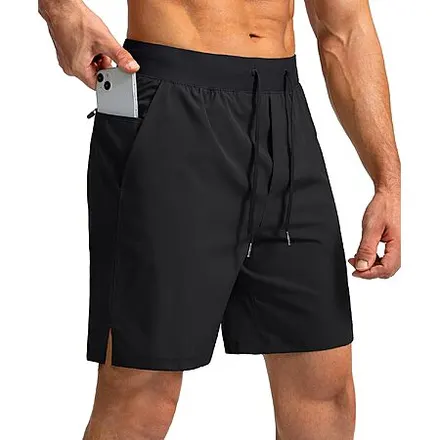 Soothfeel Men's 7" Athletic Running Shorts w/ Zipper Pockets (Various)