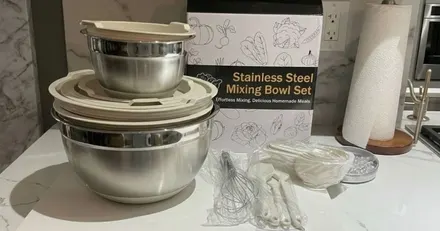 Stainless Steel Mixing Bowls 21-Piece Set