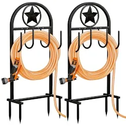 Star Style Freestanding Garden Hose Holder, 2-Pack