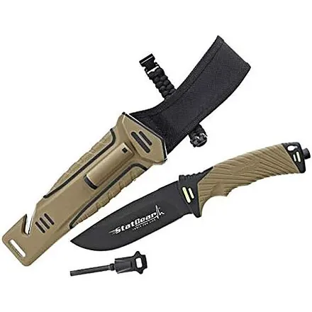 StatGear 10" Surviv-All Fixed-Blade Bowie Knife w/ Sheath