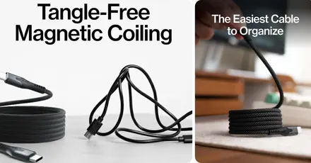 Statik's effortlessly-organized MagStack Pro 100W USB-C cable is