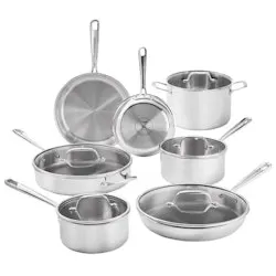 T-fal 12-Piece Tri-Ply Stainless Steel Cookware Set