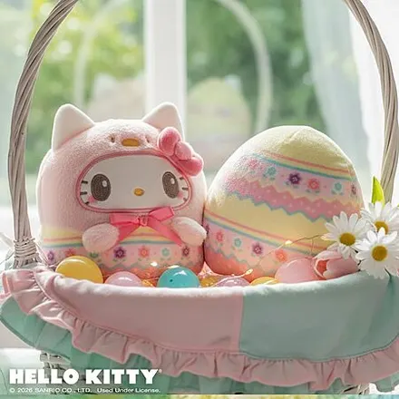 TeeTurtle 4" Reversible Sanrio Hello Kitty Easter Flip Plushie