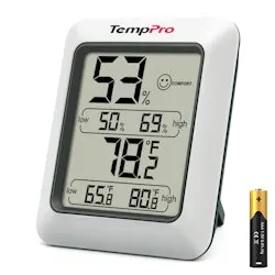 TempPro TP50 Digital Hygrometer Indoor Thermometer