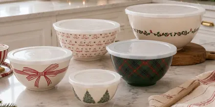 The Prettiest Christmas Mixing Bowl Set is